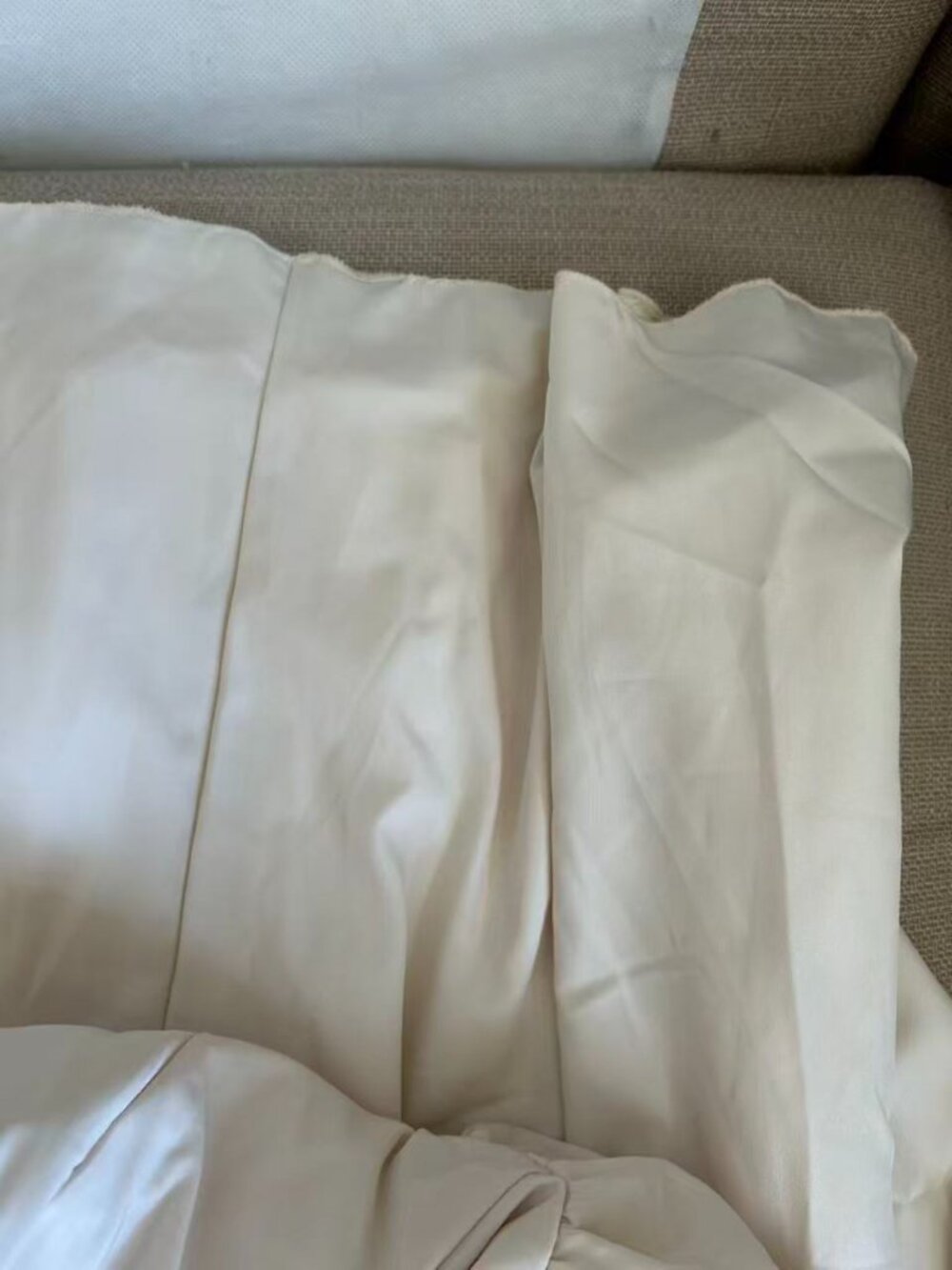 ✨ SALE EUC Mable Midi Strapless Dress Medium Almond Cream Party - Picture 7 of 10